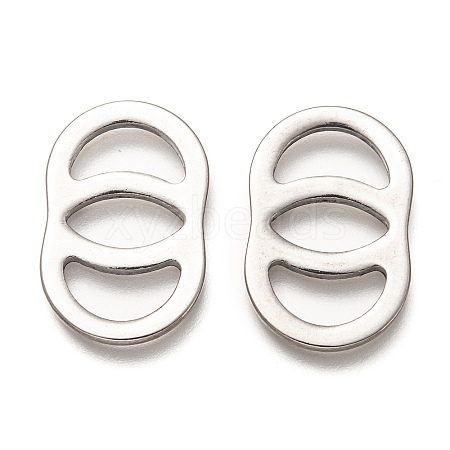 Non-Tarnish 201 Stainless Steel Linking Rings STAS-Z031-03P-1