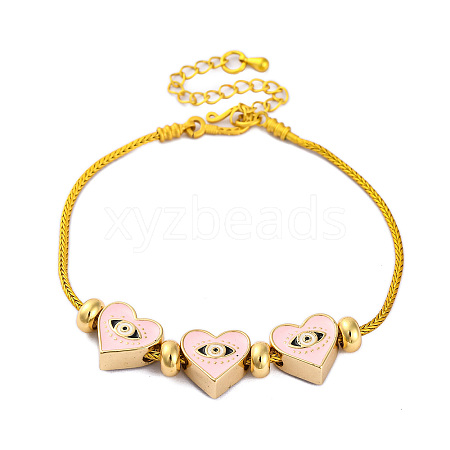 Brass European Bracelets BJEW-C080-04G-06-1