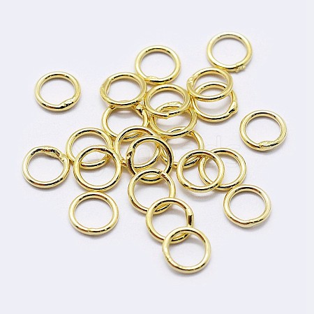 925 Sterling Silver Soldered Closed Jump Rings STER-F036-03G-1x6-1