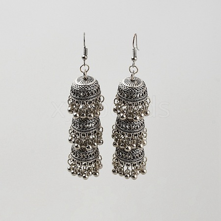Alloy Bell Dangle Earring EJEW-WH0017-95AS-1