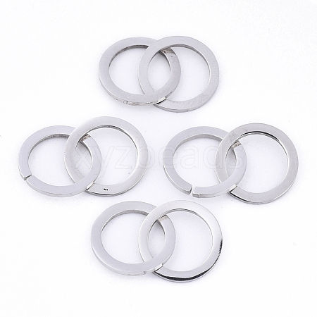 Tarnish Resistant 201 Stainless Steel Linking Rings STAS-N091-128-1