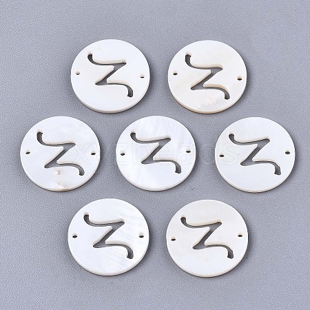 Natural Freshwater Shell Links Connectors SHEL-S276-120Z-1