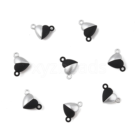 10 Sets Alloy Magnetic Clasps with Loops FIND-LP0004-76D-1