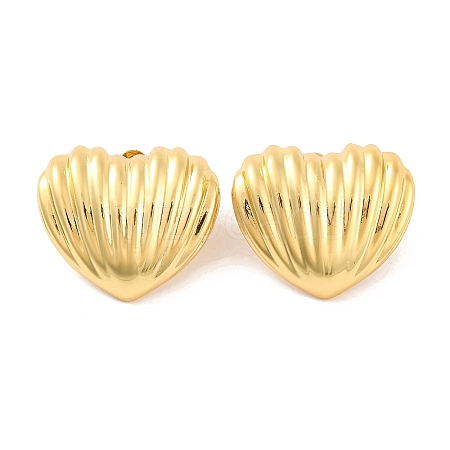 Brass Stud Earrings for Women EJEW-U015-07G-03-1