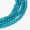 Transparent Glass Bead Strands LS-GLAA-R166-6mm-01C-1