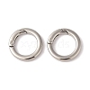 Nickel Plated Alloy Spring Gate Rings FIND-Q104-01B-P-1