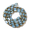 Electroplate Glass Beads Strands X-EGLA-P061-02B-02-2