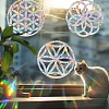 Mandala Rainbow Prism Electrostatic Window Stickers PW-WGC42DD-01-6