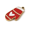 Christmas Theme Ion Plating(IP) 304 Stainless Steel Enamel Pendants STAS-Z083-06G-06-2