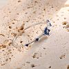 925 Sterling Silver Pave Cubic Zirconia Finger Rings FS-WGB4F1D-04-1