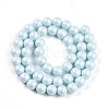 Baking Painted Pearlized Glass Pearl Bead Strands HY-N002-8mm-B01-3