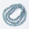 Electroplate Glass Beads Strands EGLA-A034-J4mm-G05-2