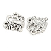 Tibetan Style Alloy Message Charms TIBEP-Q043-094-RS-2