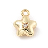 Brass Micro Pave Cubic Zirconia Pendants LS-KK-D283-19G-1