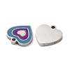 304 Stainless Steel Enamel Charms STAS-D018-06P-2