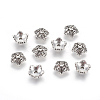 Tibetan Style Alloy Bead Caps X-TIBEB-A24621-AS-FF-2