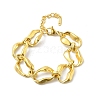 304 Stainless Steel Nuggets Link Chain Bracelets for Women BJEW-P348-01B-G-4