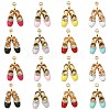 16pcs 8 Colors Zinc Alloy Enamel Pendants PALLOY-CJ0001-144-1