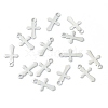 Non-Tarnish 304 Stainless Steel Tiny Cross Charms STAS-H149-05P-3