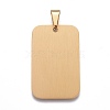 Rectangle Tag Pendants STAS-H061-04M-3