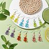 6Pairs 6 Colors Acrylic Dangle Earrings EJEW-JE05958-2