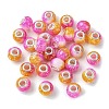 Two Tone Glass European Beads GPDL-K003-01E-1