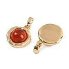 Natural Carnelian(Dyed & Heated) Pendants KK-P283-53G-01-2