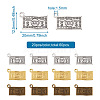 Beadthoven 60Pcs 3 Colors Zinc Alloy Pendants FIND-BT0001-03-6