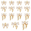 10Pcs Brass Micro Pave Cubic Zirconia Pendants KK-YW0003-15-2