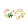 Brass Micro Pave Cubic Zirconia Pendants KK-C162-022G-2
