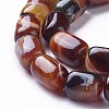 Natural Dyed Striped Agate/Banded Agate Beads Strands G-G775-B-07-1