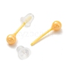 Hypoallergenic Bioceramics Zirconia Ceramic Round Ball Stud Earrings EJEW-Q768-18E-2