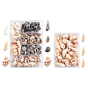 SUPERFINDINGS 140Pcs 2 Style Natural Shell Beads SSHEL-FH0001-08-1