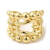 Rack Plating Brass Open Cuff Rings RJEW-B048-04G-2