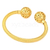 Brass Cuff Bangles BJEW-F477-04G-01-3