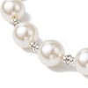 Imitation White Pearl Acrylic Beaded Necklaces NJEW-JN05122-01-5