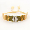 Unique Hand-Woven Cowrie Shell Adjustable Cord Bracelets for Women AO5455-5-1