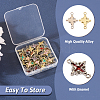  48Pcs 12 Styles Rack Plating Alloy Enamel Connector Charms FIND-TA0002-85-4