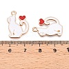 Alloy Enamel Pendants ENAM-T020-59B-3