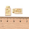 Rack Plating Brass & Acrylic Pearl Pendants KK-G488-05B-G-3