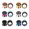 12Pcs 6 Colors 316 Surgical Stainless Steel Screw Ear Gauges Flesh Tunnels Plugs STAS-YW0001-16A-2