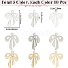 30Pcs 3 Colors Rack Plating Alloy Pendants FIND-SP0002-49A-2