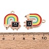Alloy Enamel Pendants ENAM-Q004-01KCG-05-3