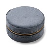 Round Velvet Jewelry Organizer Zipper Boxes PW-WG60981-12-2