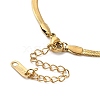 Ion Plating(IP) 304 Stainless Steel Herringbone Chain Necklace for Men Women NJEW-E076-03B-G-3