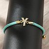 Adjustable Nylon Cord Bracelets X-BJEW-C096-01G-25-3