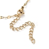Golden Stainless Steel Pendant Necklace SA1727-2-3