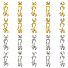 20Pcs 2 Colors Brass Hook and S-Hook Clasps KK-ME0002-92-1