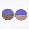 Resin & Wood Pendants X-RESI-S358-02B-10-2