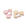 Valentine's Day Theme Alloy Enamel Pendants ENAM-T020-50G-02-2